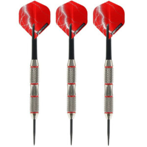 1x Set van 3 dartpijlen Blackjack Brass Red 21 grams 10233590