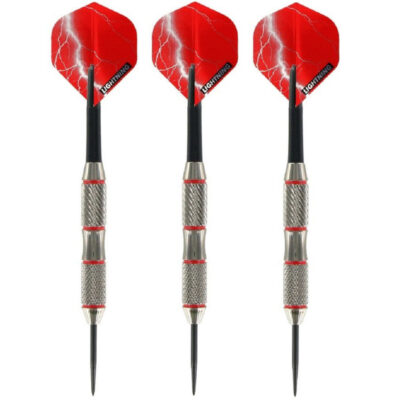 1x Set van 3 dartpijlen Blackjack Brass Red 21 grams 10233590