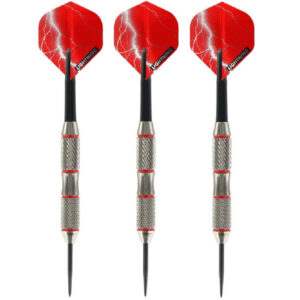 1x Set van 3 dartpijlen Blackjack Brass Red 23 grams 10233594