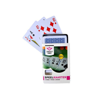 1x Speelkaarten plastic poker/bridge/kaartspel in box 10239879