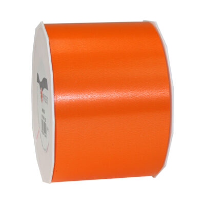 1x XL hobby/decoratie oranje kunststof sierlinten breed 9 cm/90 mm x 91 meter 10255482