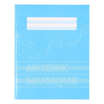 1x stuks A5 muziekschriften blauw 10101728