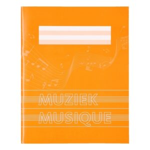 1x stuks A5 muziekschriften oranje 10101729