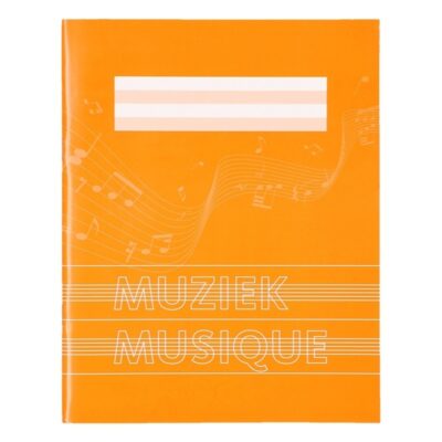 1x stuks A5 muziekschriften oranje 10101729