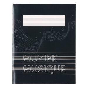 1x stuks A5 muziekschriften zwart 10101730