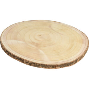 1x stuks houten decoratie boomschors boomschijven D40 cm 10280811