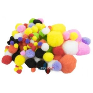 200x Decoratie pompons 10182822