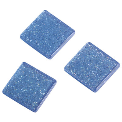 205x stuks Acryl glitter mozaiek steentjes blauw 1 x 1 cm 10041928