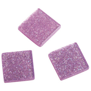 205x stuks Acryl glitter mozaiek steentjes/tegeltjes roze 1 x 1 cm 10041926