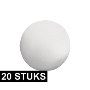 20x Beschilderbare ballen/bollen van piepschuim 10139410