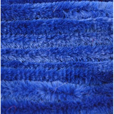 20x Blauw chenille draad 14 mm x 50 cm 10188153