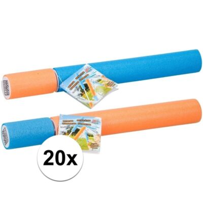 20x stuks waterpistolen/spuiten van foam 33 cm 10120358