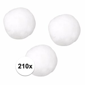 210x Hobby balletjes wit 7 mm 10108968