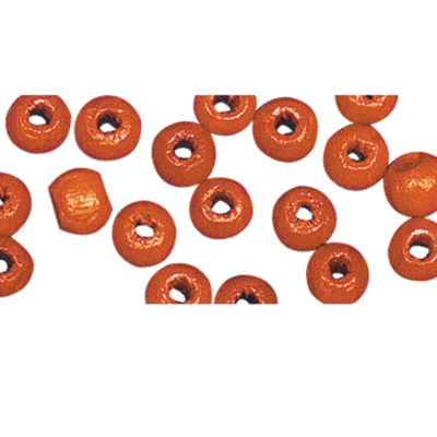 230x oranje houten kralen 6 mm 10203101