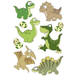 27x Dinosaurussen met wiebeloogjes stickertjes voor kinderen 10141383