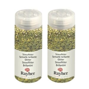 2x Goudkleurig glitter strooisel 10117882