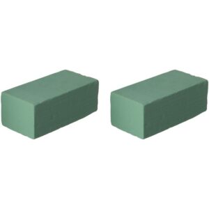 2x Groene steekschuim blokken vochtig gebruik 20 cm 10172032