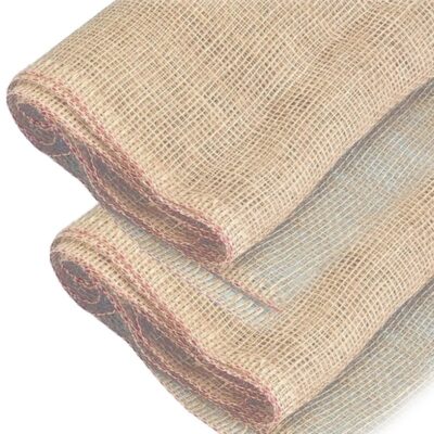 2x Hobby doek grof jute 5 x 1 meter 10177826