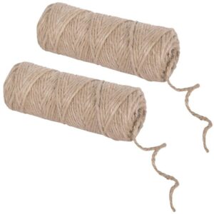 2x Hobby garen van jute 50 meter 10177798