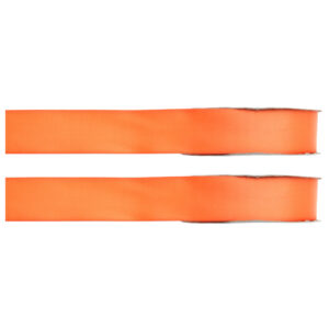 2x Hobby/decoratie oranje satijnen sierlinten 1 cm/10 mm x 25 meter 10253081