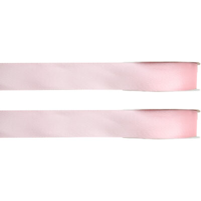 2x Hobby/decoratie roze satijnen sierlinten 1 cm/10 mm x 25 meter 10253101