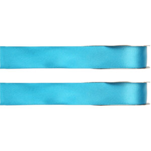 2x Hobby/decoratie turquoise satijnen sierlinten 1 cm/10 mm x 25 meter 10253099