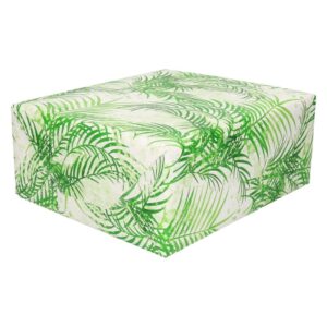 2x Inpakpapier/cadeaupapier wit/groen palmbomen 200 x 70 cm 10177878