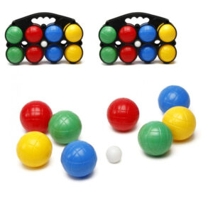 2x Jeu de boules sets gekleurd in draagtas 10224059