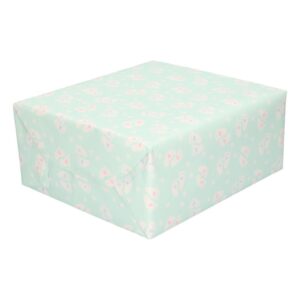 2x Kadopapier Babyshower pastel groen 10189505