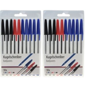 2x Kleuren balpennen 10 stuks 10155480