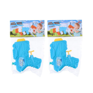 2x Mini waterpistolen/waterpistool blauw van 12 cm kinderspeelgoed 10201736