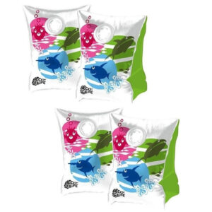 2x Paar Beco vissen print zwembandjes maat 00 - tot 15 kg 10330557