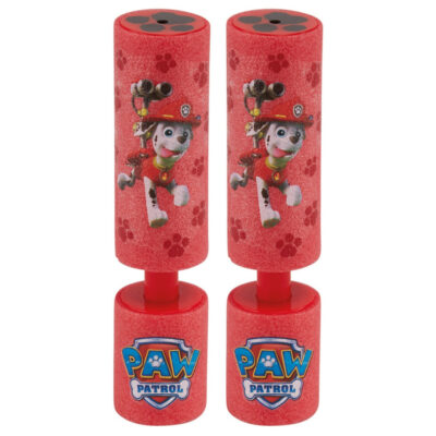 2x Paw Patrol Marshall waterpistool/waterpistolen van foam rood 15 cm 10211468