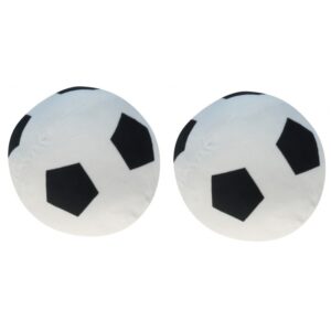 2x Pluche speelgoed voetbal 16 cm 10170007