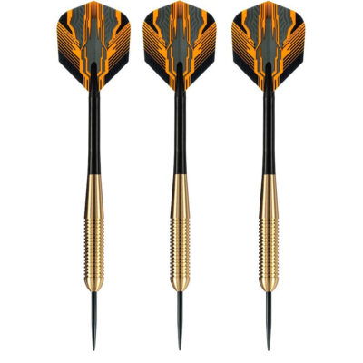 2x Set van 3 dartpijlen Club Brass 19 grams 10237779