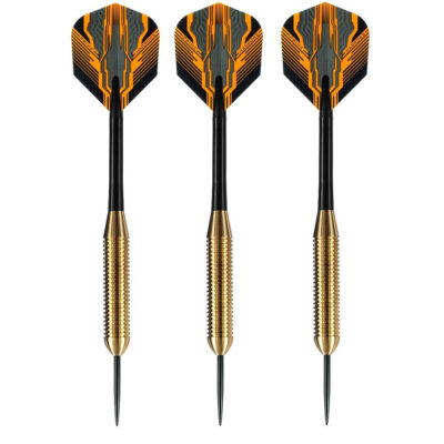 2x Set van 3 dartpijlen Club Brass 24 grams 10237785