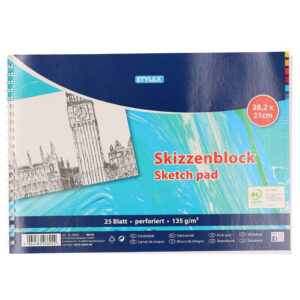 2x Tekenboeken A4 25 vellen wit 10176915