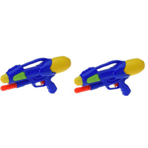 2x Waterpistolen/waterpistool blauw van 30 cm kinderspeelgoed 10202190