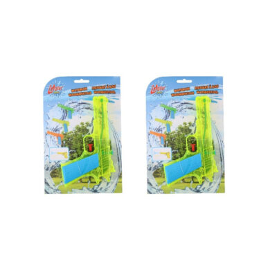 2x Waterpistolen/waterpistool geel van 18 cm kinderspeelgoed 10201701