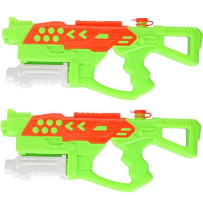 2x Waterpistolen/waterpistool groen van 42 cm kinderspeelgoed 10201591