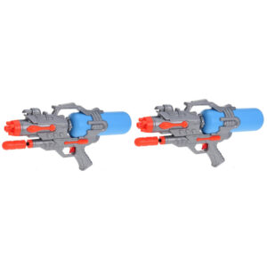 2x Waterpistolen/waterpistool oranje/blauw van 46 cm kinderspeelgoed 10202166