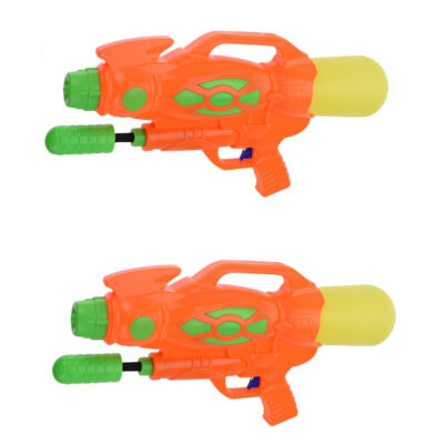 2x Waterpistolen/waterpistool wit van 47 cm kinderspeelgoed 10202154