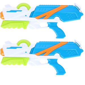 2x Waterpistolen/waterpistool wit/blauw van 41 cm kinderspeelgoed 10201639