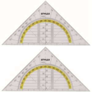 2x Wiskunde driehoek 14 cm 10184121