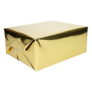 2x rollen goud cadeaupapier metallic 400 x 50 cm 10230872