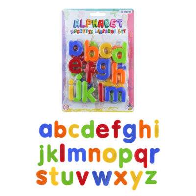 2x setjes Gekleurde magnetische alfabet speelgoed letters 26 stuks 4 cm 10234375