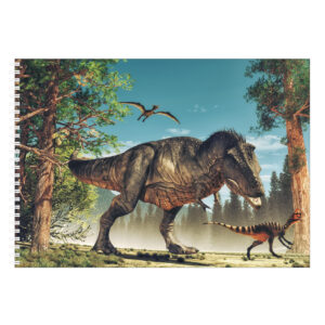 2x stuks a4 dinosaurus schetsboek/ tekenboek/ kleurboek/ schetsblok wit papier 10225738