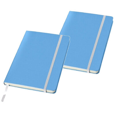 2x stuks blauwe luxe schriften A5 formaat 10211605