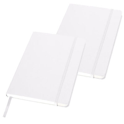 2x stuks witte luxe schriften A5 formaat 10211613