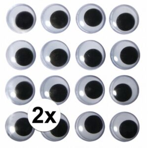 2x zakjes Hobby artikelen oogjes aannaaibaar 8 mm 10106756